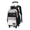 Mochila Trolley Estilo Roupa de Trabalho Retrô Peixe Natural Grande Capacidade Masculina Estilo Coreano Estudante do Ensino Fundamental Cor Contrastante Mochila de Viagem Masculina