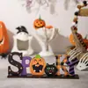 Nuevas Decoraciones de Halloween Transfronterizas, Adornos de Letras de Madera del Festival de los Fantasmas, Exhibición de Mesa de Halloween