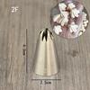 1M6 Bolo de dente decorando biscoito rosa assando DIY ferramenta média 304 aço inoxidável decoração boca média