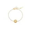 Pulseira de Aço Inoxidável Turquesa Têxtil de Alta Qualidade Estilo Ins Europeu e Americano Pulseira de Joias Olho de Gato de Aço Titânio de Luxo Leve da Moda para Mulheres