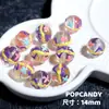 Cuentas Pintadas a Mano Coloridas Corazón de Vidrio DIY Lindo Multicolor Cadena para Teléfono Móvil Pulsera Collar Accesorios de Joyería Cuentas Sueltas Cuentas