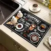 Tapete para Máquina de Café Estilo Americano Transfronteiriço Tapete Drenante para Bancada Tapete de Mesa Absorvente de Terra de Diatomáceas Secagem Rápida Isolamento Térmico Porta-Copo
