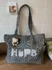 Bolsa de Hombro Casual de Gran Capacidad Nueva Otoño 2025 Transfronteriza Estampado de Leopardo de Nicho Versátil Retro Bolso de Mano para Viajar