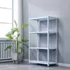 Prateleira de Aço Angular Espessa Armazém Supermercado Exibição Rack de Mercadorias Doméstico Ajustável Multi-camada Rack de Armazenamento Armazenamento Leidezhzhu