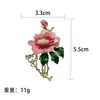 Estilo Nacional, Novo Estilo Chinês, Clássico, Elegante, Luxuoso, Refinado, Versátil, Broche de Flor de Peônia, Alto Padrão, Luxo Leve