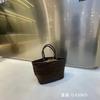 Bolso para Mujer 2026 Nuevo Color de Moda Bloqueo de Color Retro Tejido Cesta Bolso Tote Gran Capacidad Bolso Tote con Neceser a Juego