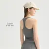Chaleco Deportivo Cuadrado para Mujer con Almohadillas Integradas en el Pecho, Antishock y de Soporte, Adecuado para Pilates, Correr y Fitness