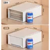 Caixa de armazenamento de plástico tipo gaveta de instalação gratuita, caixa de armazenamento de guarda-roupa doméstico, caixa de armazenamento de roupas combinadas multicamadas, atacado