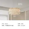 Lustre Moderno de Cristal Estilo Italiano de Luxo Leve Transfronteiriço para Sala de Estar, Luminárias de Teto Circulares de Alto Padrão para Quarto, Balcão de Bar, Sala de Jantar, Zhongshan
