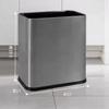 Venta Directa de Fábrica Cubo de Basura Doble Capa para Hotel Acero Inoxidable Doméstico Cocina Sala de Estar Baño Papelera Grande Almacenamiento para Inodoro