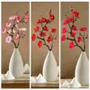 Decoración del Hogar Flores Artificiales de Flor de Ciruelo Venta al por Mayor Flores Falsas Ins Plantas Verdes Boda Artesanías de Flores Artificiales Transfronterizas