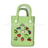 Bolsa mini de EVA com furinhos Amazon fofa estilo Ins bolsa diagonal para joias de frutas bolsa de armazenamento para praia