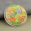 Monedas conmemorativas de ciudades, recuerdos turísticos, monedas coloridas en relieve con paisajes arquitectónicos de Beijing, Shanghái y Nanjing, monedas conmemorativas coleccionables