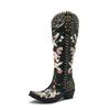 Botas Rivet Rider Otoño 2022 Botas Altas Botas de Rodilla Bordadas JGB2022N007009
