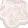 25mm Acrílico Transparente Duas Cores Colorido Girassol Furo Passante Contas Artesanal DIY Corrente de Celular Acessórios de Joia