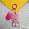 Lindo Llavero de Conejo Sentado Colgante Pequeño Encanto para Mochila Accesorio Pequeño Llavero Gancho para Accesorio DIY