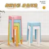 Bancos Hogareños Apilables, Sillas de Comedor Modernas Minimalistas, Bancos de Repuesto para Uso Doméstico, Sillas de Mesa de Comedor, Sillas de Plástico de Moda con Respaldo