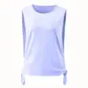 Chaleco Deportivo Transpirable de Secado Rápido para Mujer Blusa de Fitness con Abertura y Tirantes Ropa de Yoga Top Holgado sin Mangas para Exteriores