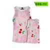 Padrão de impressão digital de frutas cereja Colete esportivo absorvente de suor masculino moderno estilo casual europeu e americano Amazon cross-border