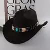 Sombrero de Vaquero Transfronterizo, Sombrero Estilo Bohemio, Sombrero de Vaquero, Ropa de Moda, Accesorios, Cadena para Sombrero de Vaquero al por Mayor