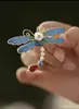 Clip para el pelo de borla corta retro inteligente nuevo de fábrica, tocado con perlas azul quemado, encanto clásico de palacio, venta al por mayor