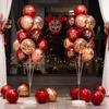 Decorações com Balões para Casa, Casamento, Casa Nova, Quarto, Mesa, Colunas Flutuantes, Montagem de Cenário, Casamento Festivo, Mesa de Jantar, Interior