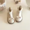 Zapatos para Niña 2026 Nuevo Otoño/Invierno Botas de Piel Suela Suave Botas Cortas de Princesa Botas Martin para Niños Bebé Con Felpa Negro Elegante