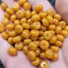 Aceite de pollo jade cuarzo amarillo cuentas de ábaco jade cuentas sueltas hebilla de jade amarillo-naranja cuentas de ábaco pulsera DIY accesorios de joyería cuentas