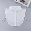 Cuello Falso de Lujo Ligero con Perlas para Mujer, Cuello Puntiagudo Decorativo Interno para Abrigo Suéter, Cuello Falso Versátil para el Trabajo