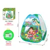 Tienda de Casa Pequeña para Niños con Playhouse y Marco Metálico Reforzado, Castillo de Juguete para Interiores para Niños y Niñas