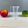Taza medidora de plástico de gran capacidad cuidadosamente seleccionada con tapa y escala, herramienta de prueba específica de laboratorio resistente al calor de grado alimenticio