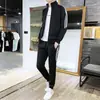 Novo terno masculino outono 2024 moda coreana terno cardigã bonito duas peças jovem uma geração de cabelo