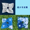 Pañuelo Cuadrado Tie-dye Pañuelo de Bolsillo Pintado a Mano Teñido Índigo Estampado con Resistencia a la Cera Tinte de Origen Vegetal Experiencia Hecha a Mano Tela DIY Teñido Índigo