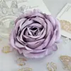 Flores Artificiais Peônia Rosa com Borda Enrolada Cabeças de Flor Decoração de Casamento Cenário para Fotografia Acessórios para Caixas de Presente Cabeças de Flores Artificiais