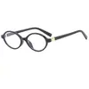 Monturas de gafas ovaladas de moda, gafas de lectura con bloqueo de luz azul a la moda, estilo retro coreano, lentes transparentes, envío gratis F