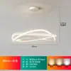 Lámpara de araña minimalista italiana para sala de estar, lujo ligero, diseñador creativo, de alta gama, atmosférica, anillo protector para los ojos, lámpara de araña para comedor, aluminio, otro
