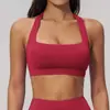 Sutiã de Yoga tipo Nuvem com Gola Halter para Verão, Roupa de Yoga com Costas Vazadas, Sutiã Esportivo de Alta Intensidade para Corrida e Fitness 3091