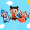 Globos de Nezha de Dibujos Animados con Pinza para Puestos de Mercado Nocturno, Globos de Mariposa de Mano, Suministros de Decoración para Escenas de Cumpleaños al por Mayor