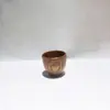 Copo de madeira estilo japonês transfronteiriço, copo de saquê de madeira de jujuba, copo de água de madeira maciça, copo portátil, xícara de chá com logotipo a laser