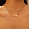 Pendientes de acero inoxidable con forma de lazo estilo europeo y americano, pulsera, collar, joyería de moda, traje femenino, gargantilla de gran sentido