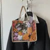 Bolsa de ombro com textura simples, design de nicho, nova moda de verão 2026, bolsa tote feminina casual e estilosa
