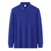 Ropa para Hombre Colección Primavera y Otoño 2026 Algodón Peinado de Fibra Larga 100% Camisa Polo Clásica Unisex Casual de Negocios Manga Larga