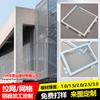 Malla para pared exterior revestimiento de aluminio muro cortina cabeza de puerta agujero diamante exterior fluorocarbono techo malla aleación de aluminio placa hexagonal de aluminio