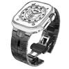 Para apple watch apple watch10 ultra2 pulseira de liga de titânio iwatch aço inoxidável homem de ferro
