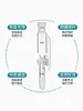 Embudo de Separación de Vidrio PTFE de Presión Constante con Pistón Embudo de Goteo Cilíndrico con Escala 50/100/250/500ml