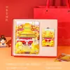 Ciudad Prohibida de Pekín, Palacio de Verano, Templo del Cielo Souvenirs Turísticos, Cuaderno de Lujo, Juego de Imanes para Refrigerador con Arena Líquida, Regalo Estilo Chino