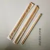 Pauzinhos Descartáveis Bambu Embalagem Papel Kraft Hotel Fast Food Embalagem para Levar Embalagem Individual Separada de Alta Qualidade Pauzinhos Carbonizados