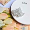 10mm Cor Transparente Vidro Contas Furo Reto Cor Esmalte Simples Artesanal DIY Material para Joias Acessórios de Joias