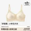 Lencería Floral de Encaje Dulce Estilo Francés para Mujer, Sujetador Push-Up para Busto Pequeño que Realza la Apariencia, Previene la Caída y Reúne los Senos Laterales