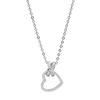 Joia Ins de Luxo Nicho Prata Esterlina S925 Diamante Amor Corrente para Clavícula Estilo Coreano Elegante Colar em Formato de Coração para Mulheres